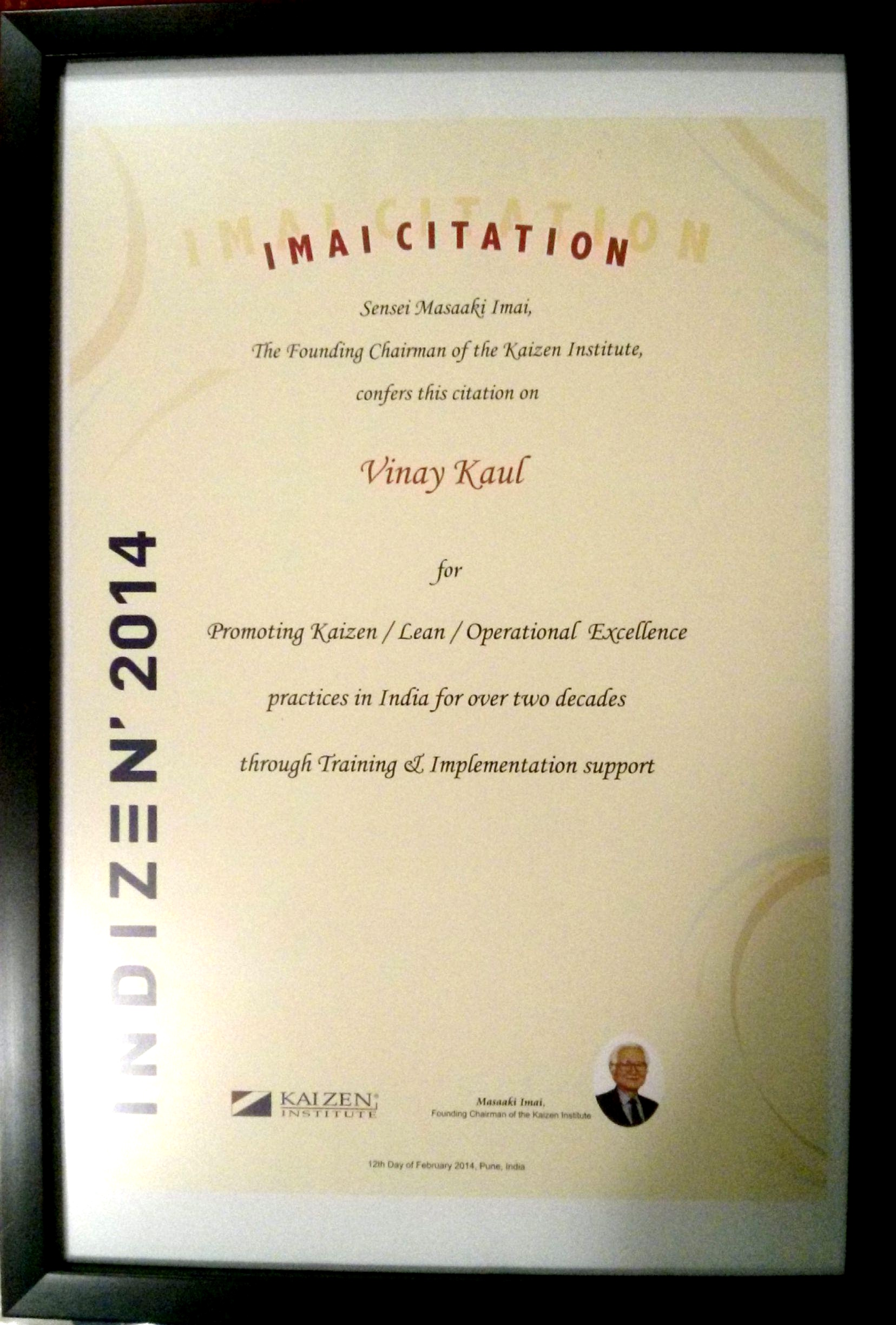 Masaki Imai Citation